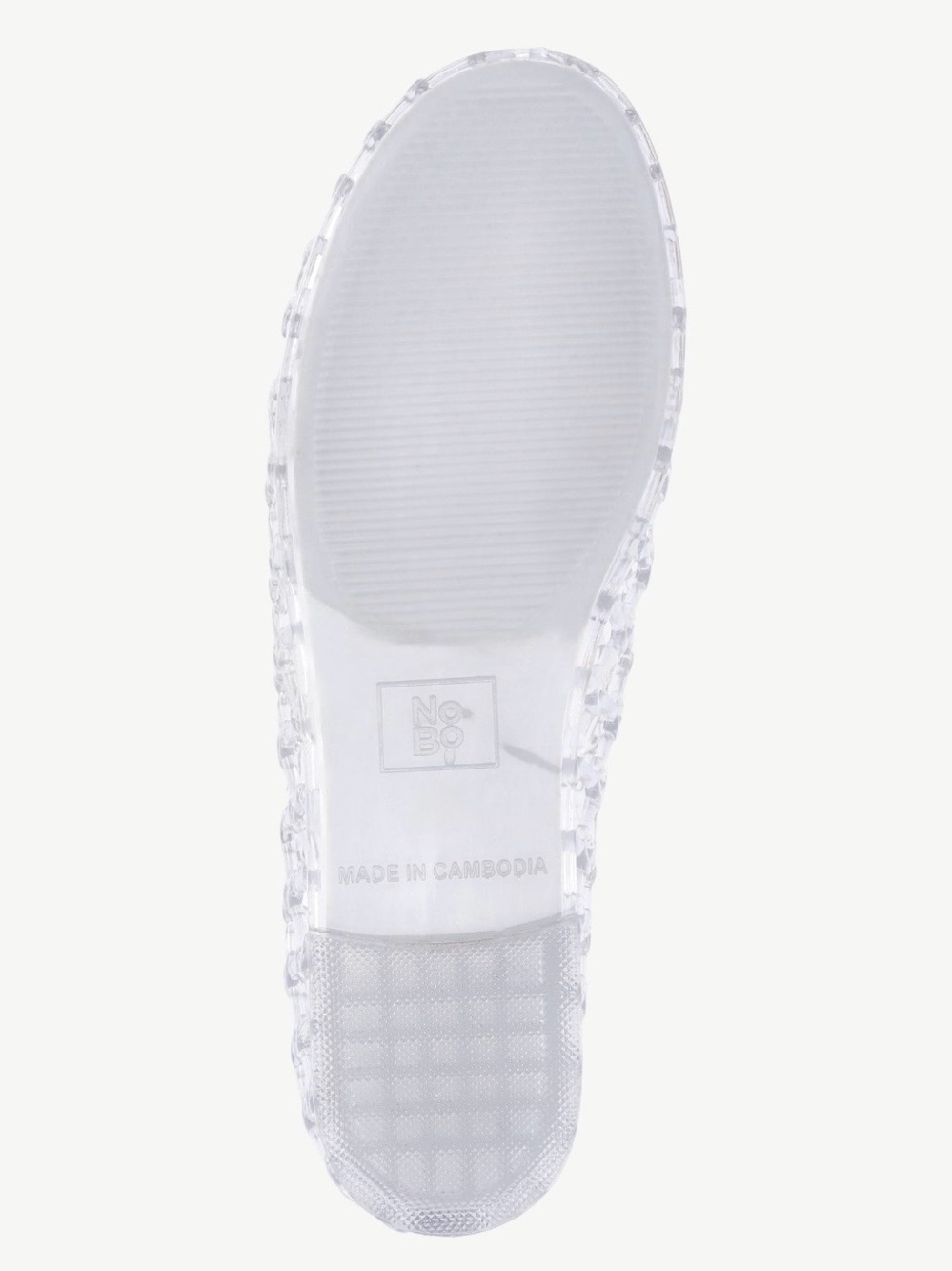 No Boundaries Clear Jelly Lattice Ballet Flats Women's 8.5 - Picture 8 of 9